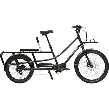 Bicicleta eléctrica de carga CREME HAPPY WAGON TRAPEZ Negro 0